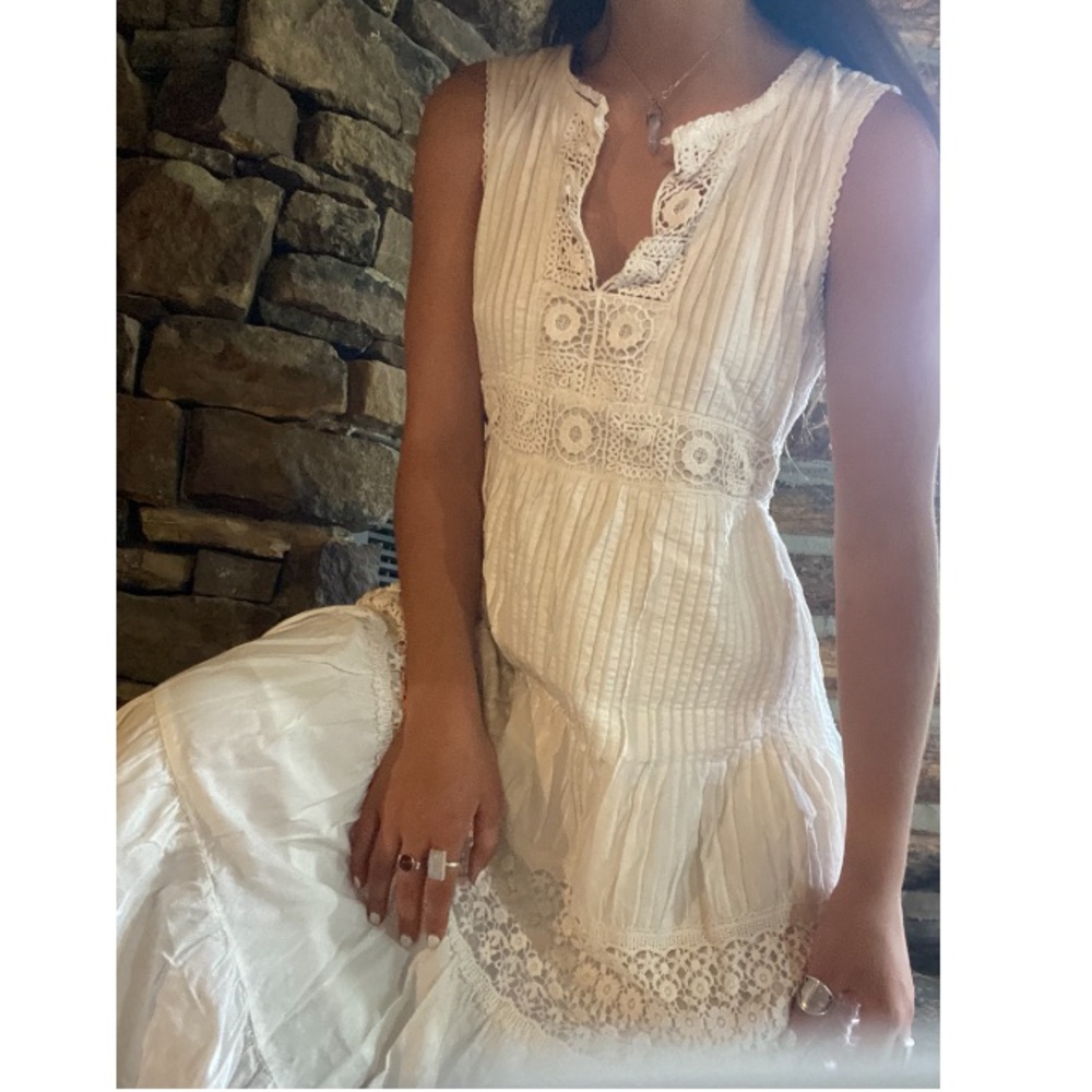 White soft surroundings dress!